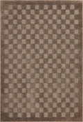 Cozy Checkerboard Brown Rug