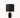 Aurelia Matte Black Bobbin Ceramic Table Lamp