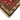 Red Southwestern 6x9 Rug Geometric Design Bright Red with Beige Green Medallions Hand Knotted Antique Wool Rug