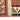 Red Southwestern 6x9 Rug Geometric Design Bright Red with Beige Green Medallions Hand Knotted Antique Wool Rug