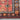 Bright Red Blue 5x7 Area Rug Handmade Vintage Rug