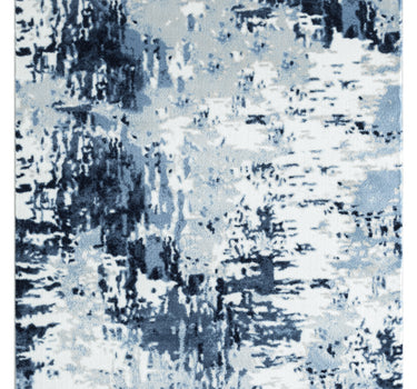 Arto Abstract Distressed Blue Rug