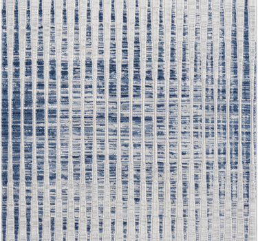Atlas Vertical Lines Blue Grey Rug