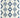 Casa Pixel Diamonds Blue Rug