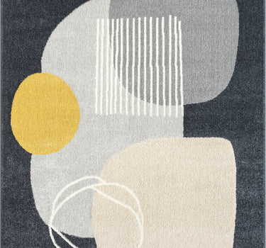 Deco Abstract Grey Rug
