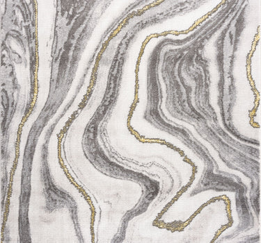 Luna Metallic Liquid Grey Rug