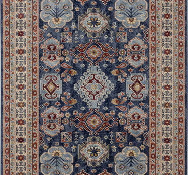 Mesa Border Traditional Blue Rug