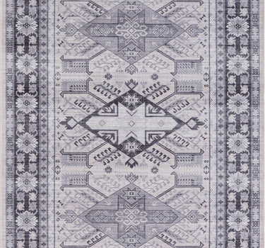 Molana Traditional Washable Grey Rug