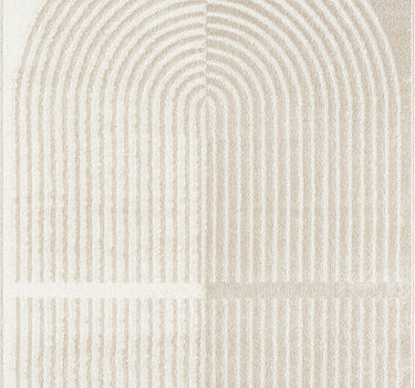 Nuevo Geometric Beige Rug