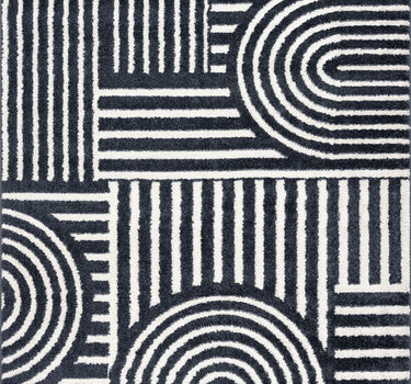 Nuevo Geometric Charcoal Rug