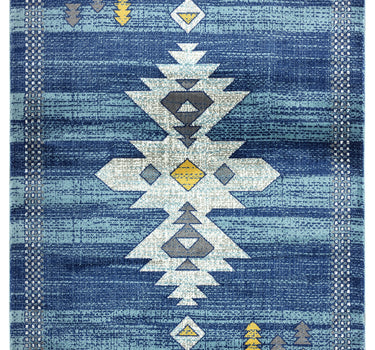 Porto Blue with Diamond Rug