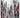 Porto Contemporary Red Grey Lined Rug