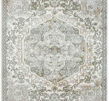 Savoy Medallion Green Rug