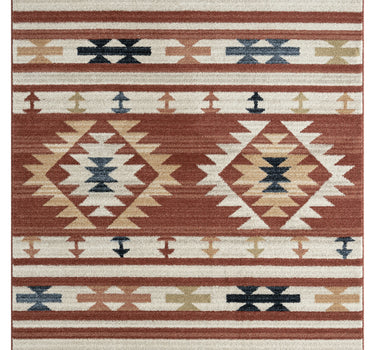 Sedona Southwestern Cream Red Rug
