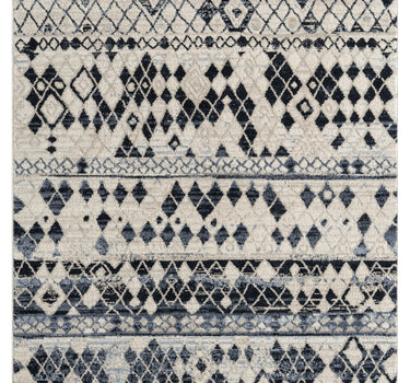 Sedona Cream Blue Diamonds Rug