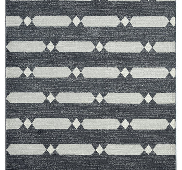 Tulum Grey Cream Geometric Rug