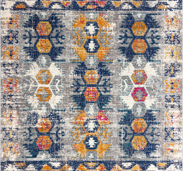 Malibu Multi Vintage Pattern Blue Rug