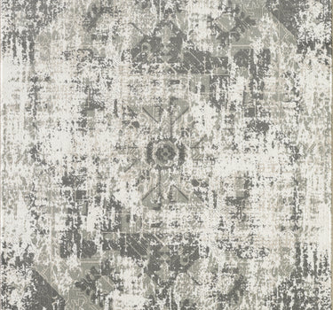 Urbana Bohemian Grey Beige Distressed Rug