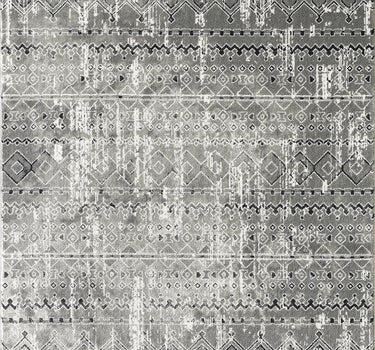 Urbana Tribal Distressed Grey Rug