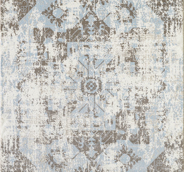 Urbana Bohemian Distressed Brown Blue Rug