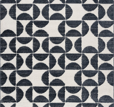 Nuevo Geometric Black Rug